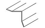 Angle Trim for Inside Corners with Beveled Legs 1" x 1"