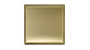 4 in. x 4 in. Stainless Steel Tile #4 Brushed Brass Finish Fiberock Backing